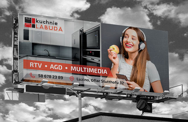 Billboard Studia mebli kuchennych "Kuchnie Labuda".